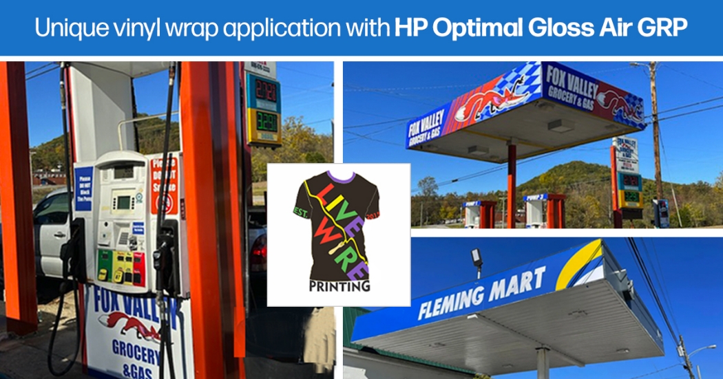 Print shop transforms service station with unique vinyl wrap! | HP ...